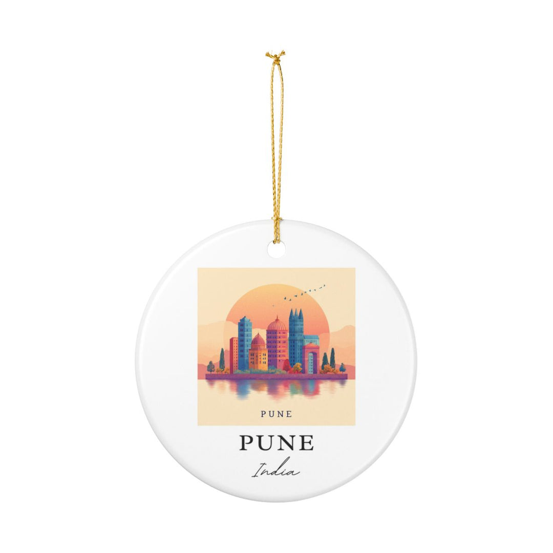 Pune India Ornament: Unique Pune India Souvenir, Pune India Xmas Decor, and Authentic Pune India Gift