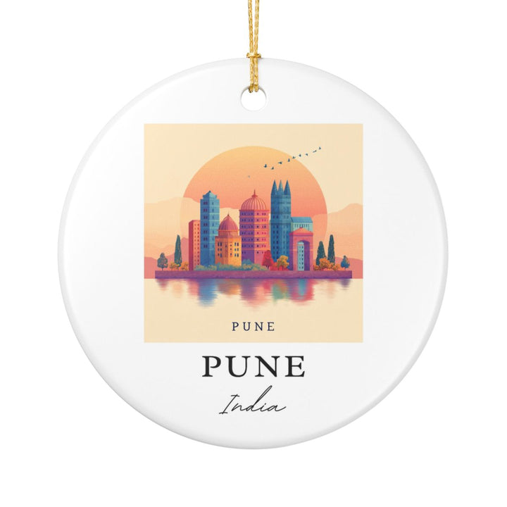 Pune India Ornament: Unique Pune India Souvenir, Pune India Xmas Decor, and Authentic Pune India Gift