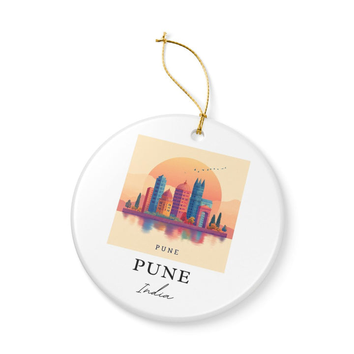 Pune India Ornament: Unique Pune India Souvenir, Pune India Xmas Decor, and Authentic Pune India Gift