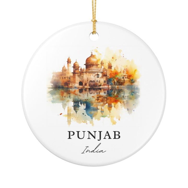Punjab India Ornament: Unique Punjab Souvenir, Punjab India Xmas Decor, and Authentic Punjab Gift