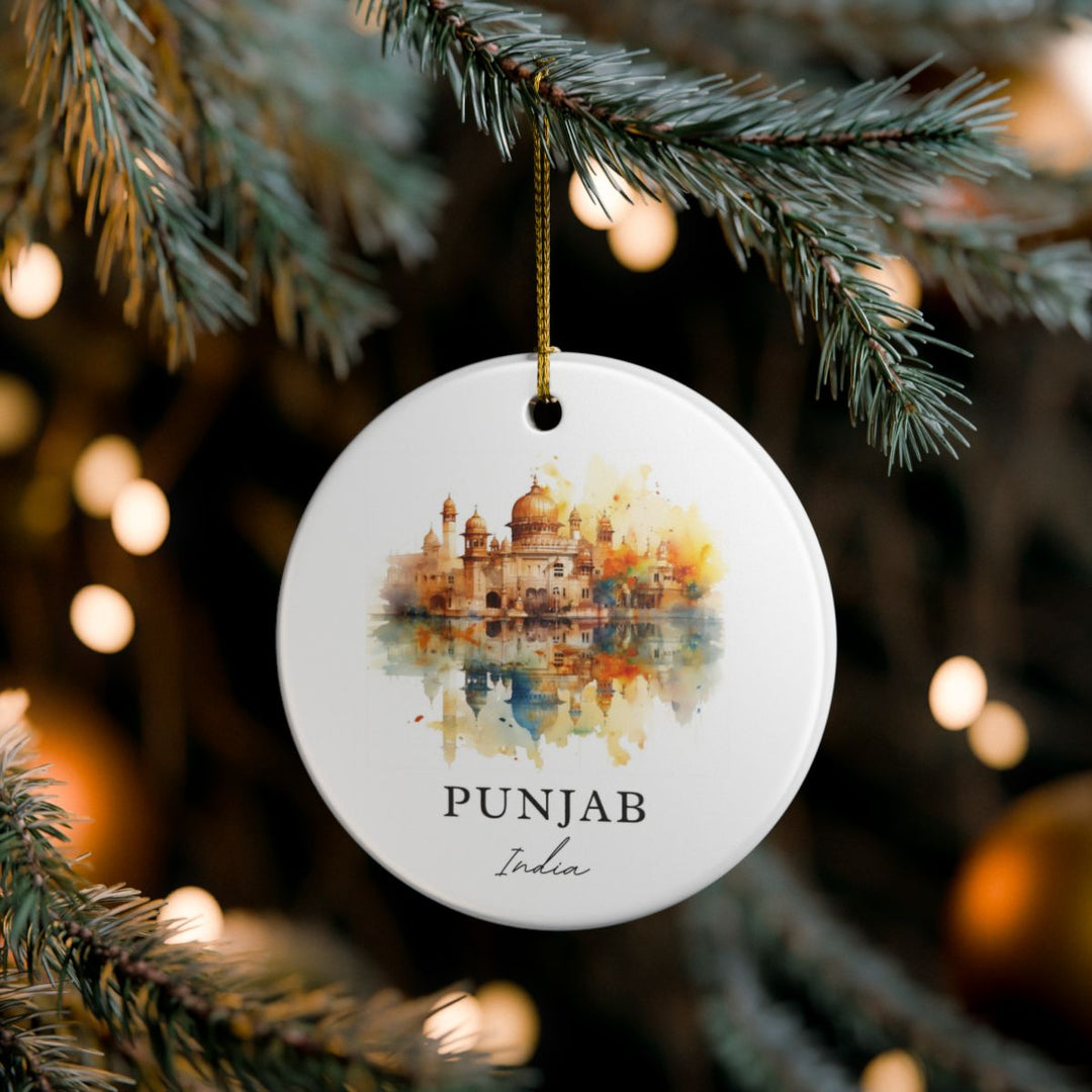 Punjab India Ornament: Unique Punjab Souvenir, Punjab India Xmas Decor, and Authentic Punjab Gift
