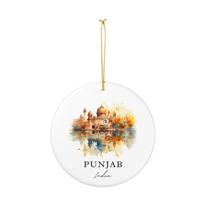 Punjab India Ornament: Unique Punjab Souvenir, Punjab India Xmas Decor, and Authentic Punjab Gift