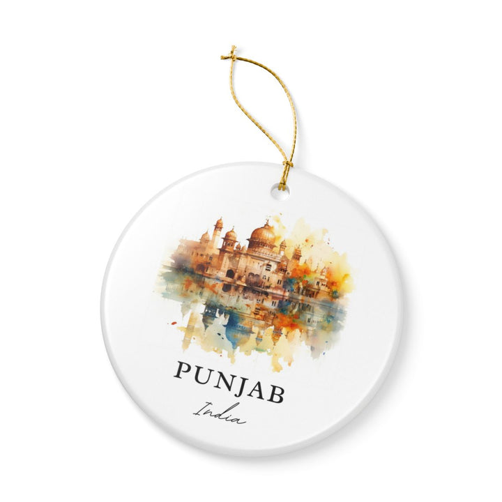 Punjab India Ornament: Unique Punjab Souvenir, Punjab India Xmas Decor, and Authentic Punjab Gift