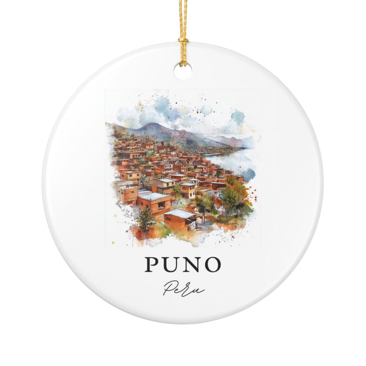 Puno Peru Ornament: Unique Puno Souvenir, Puno Peru Xmas Decor, and Authentic Puno Gift