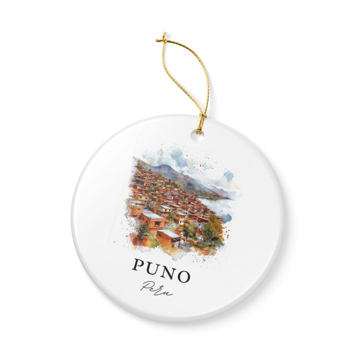 Puno Peru Ornament: Unique Puno Souvenir, Puno Peru Xmas Decor, and Authentic Puno Gift