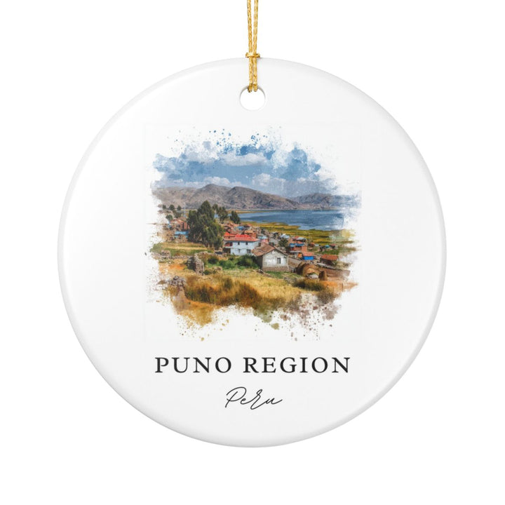 Puno Region Peru Ornament: Unique Puno Region Souvenir, Puno Region Peru Xmas Decor, and Authentic Puno Region Gift