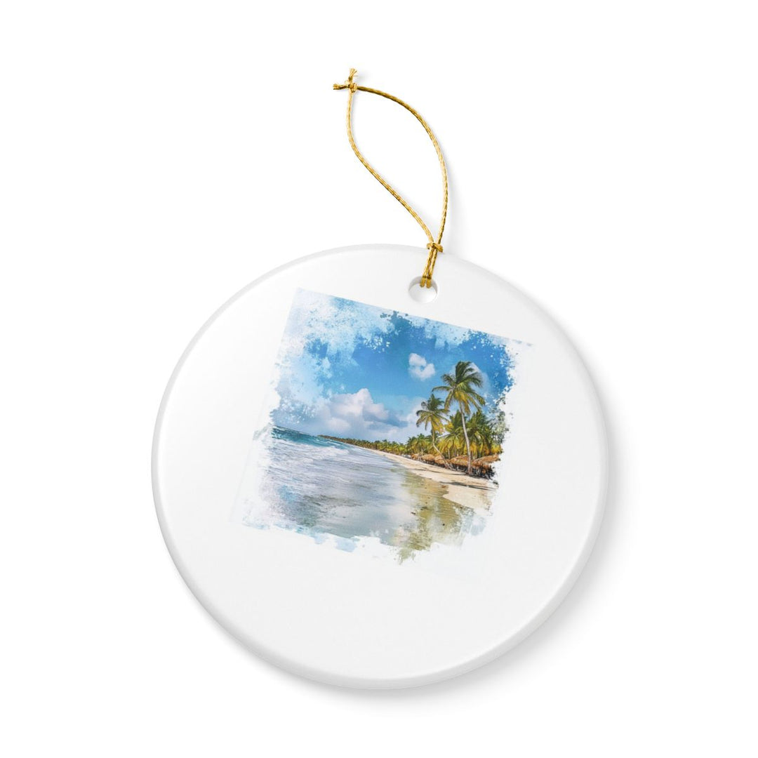 Punta Cana Dominican Republic Ornament: Unique Punta Cana Souvenir, Punta Cana Dominican Republic Xmas Decor, and Authentic Punta Cana Gift