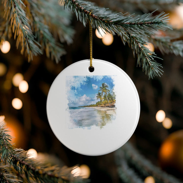 Punta Cana Dominican Republic Ornament: Unique Punta Cana Souvenir, Punta Cana Dominican Republic Xmas Decor, and Authentic Punta Cana Gift