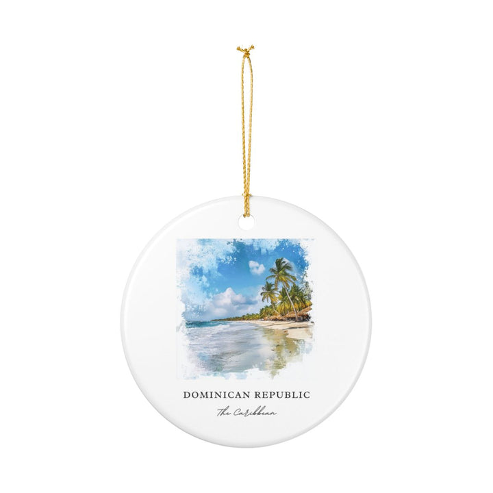 Punta Cana Dominican Republic Ornament: Unique Punta Cana Souvenir, Punta Cana Dominican Republic Xmas Decor, and Authentic Punta Cana Gift