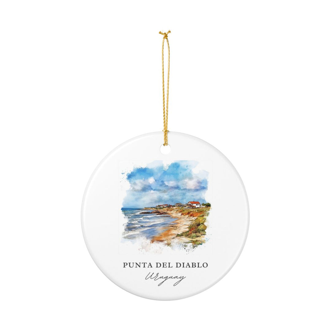 Punta del Diablo Uruguay Ornament: Unique Punta del Diablo Uruguay Souvenir, Punta del Diablo Uruguay Xmas Decor