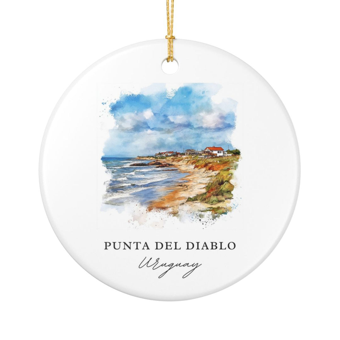 Punta del Diablo Uruguay Ornament: Unique Punta del Diablo Uruguay Souvenir, Punta del Diablo Uruguay Xmas Decor