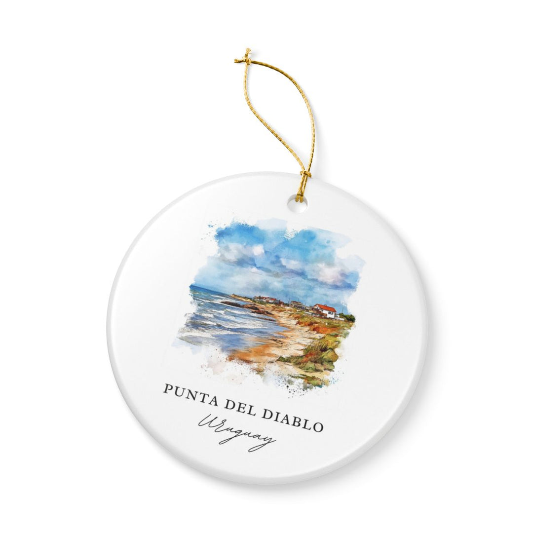 Punta del Diablo Uruguay Ornament: Unique Punta del Diablo Uruguay Souvenir, Punta del Diablo Uruguay Xmas Decor