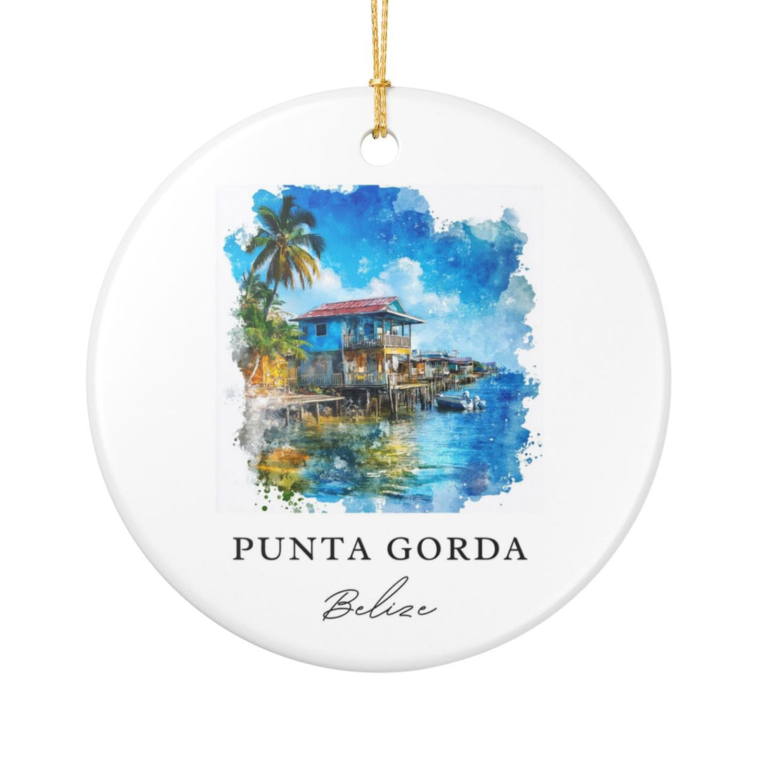 Punta Gorda Ornament: Unique Punta Gorda Souvenir, Punta Gorda Xmas Decor, and Authentic Punta Gorda Gift