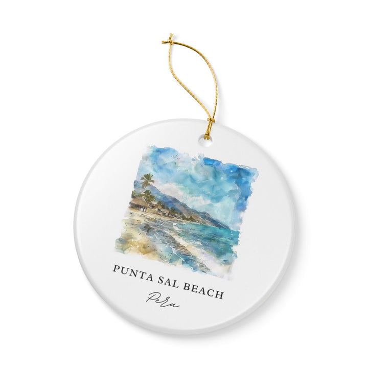 Punta Sal Peru Ornament: Unique Punta Sal Souvenir, Punta Sal Peru Xmas Decor, and Authentic Punta Sal Gift