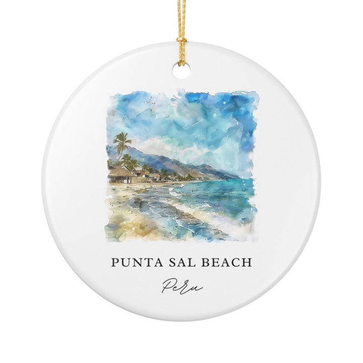 Punta Sal Peru Ornament: Unique Punta Sal Souvenir, Punta Sal Peru Xmas Decor, and Authentic Punta Sal Gift