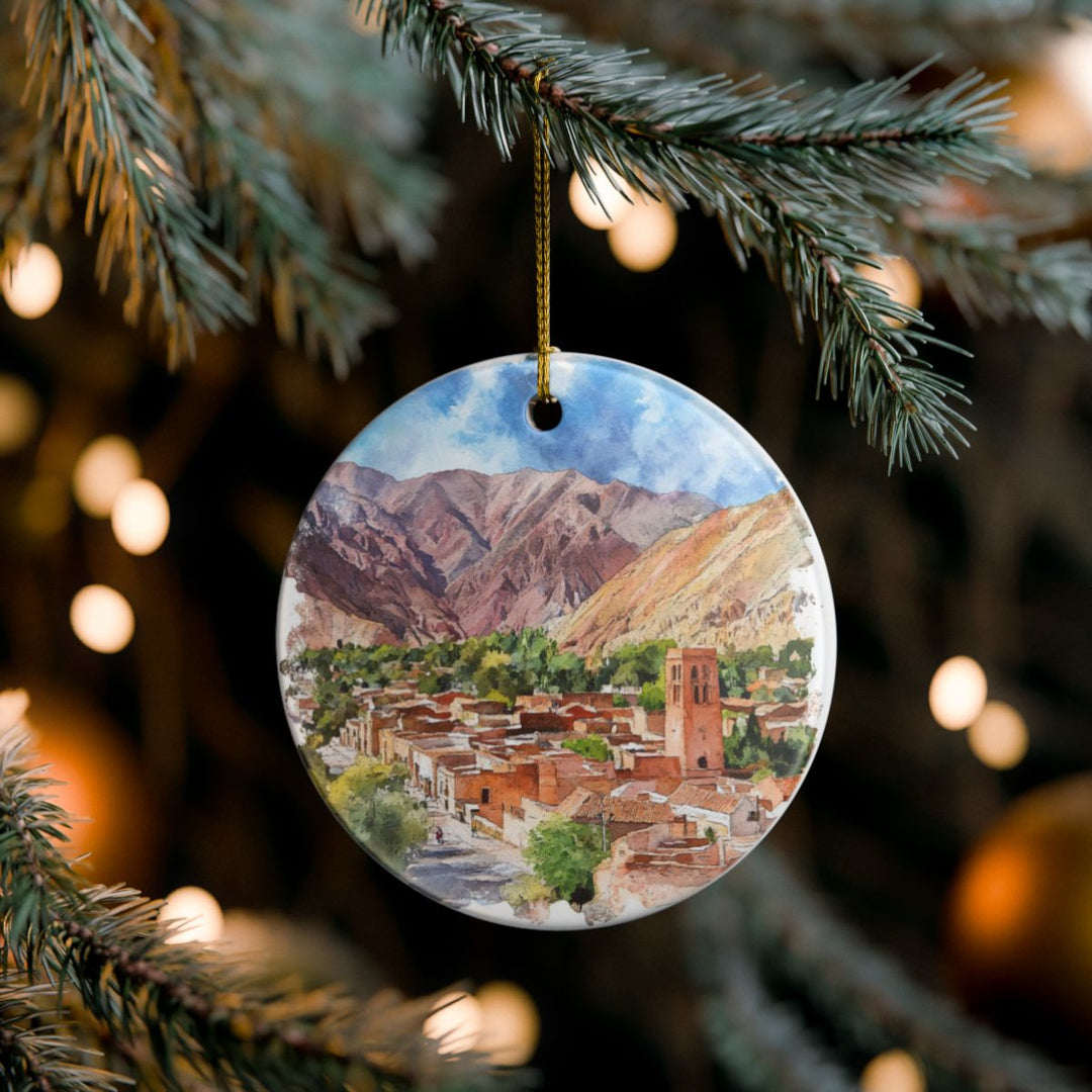 Purmamarca Argentina Ornament: Unique Purmamarca Souvenir, Purmamarca Argentina Xmas Decor, and Authentic Purmamarca Gift