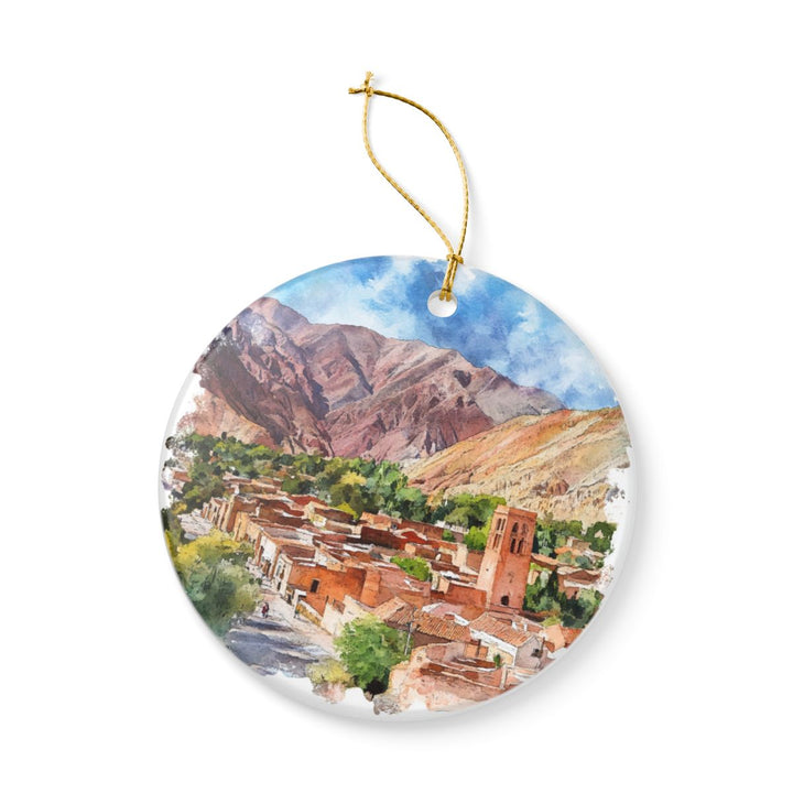 Purmamarca Argentina Ornament: Unique Purmamarca Souvenir, Purmamarca Argentina Xmas Decor, and Authentic Purmamarca Gift