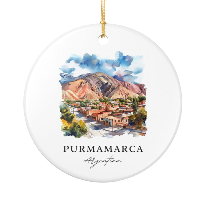 Purmamarca Argentina Ornament: Unique Purmamarca Souvenir, Purmamarca Argentina Xmas Decor, and Authentic Purmamarca Gift