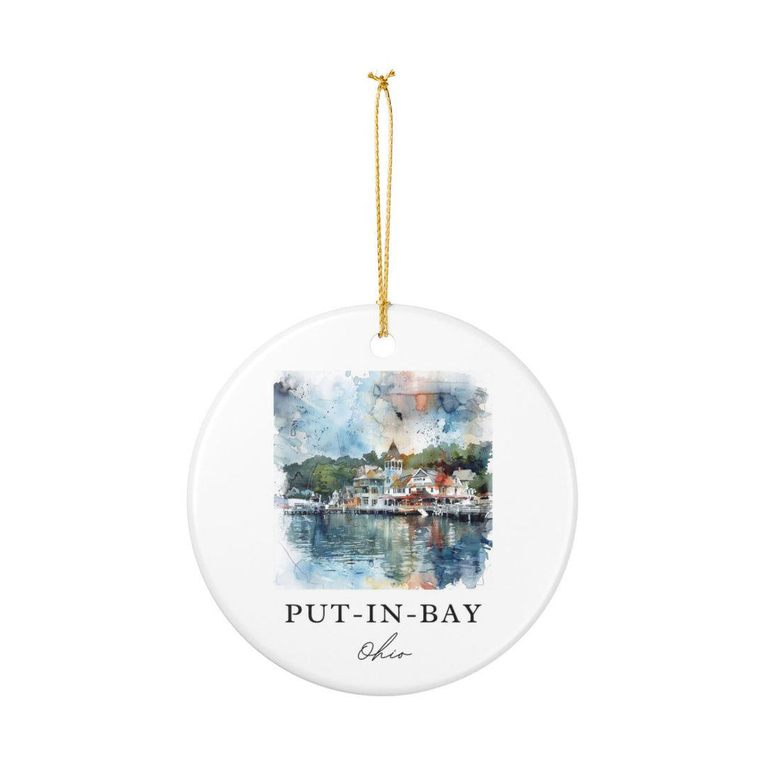Put-in-bay Ohio Ornament: Unique Put-in-bay Souvenir, Put-in-bay Ohio Xmas Decor, and Authentic Put-in-bay Gift