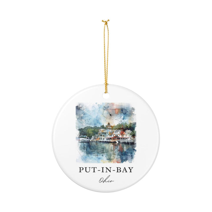 Put-in-bay Ohio Ornament: Unique Put-in-bay Souvenir, Put-in-bay Ohio Xmas Decor, and Authentic Put-in-bay Gift