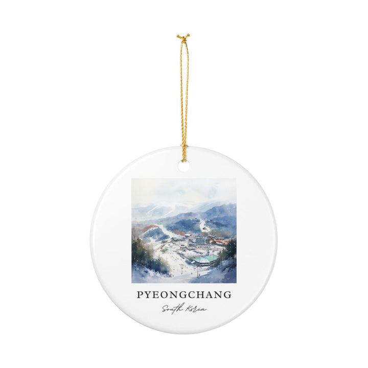 Pyeongchang South Korea Ornament: Unique Pyeongchang Souvenir, Pyeongchang South Korea Xmas Decor, and Authentic Pyeongchang Gift