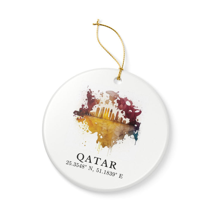 Qatar Ornament: Unique Qatar Souvenir, Qatar Xmas Decor, and Authentic Qatar Gift