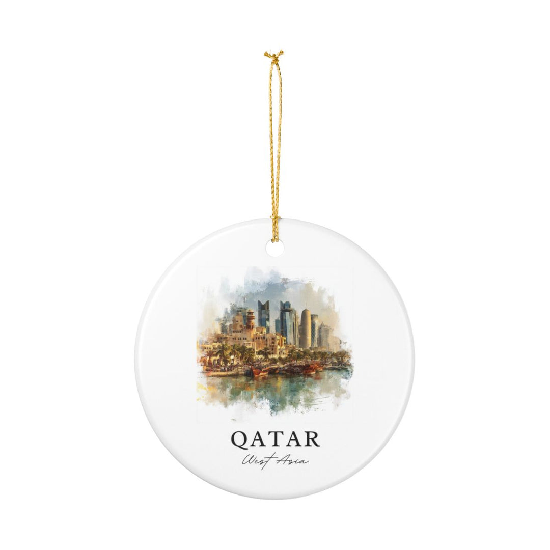 Qatar Ornament: Unique Qatar Souvenir, Qatar Xmas Decor, and Authentic Qatar Gift