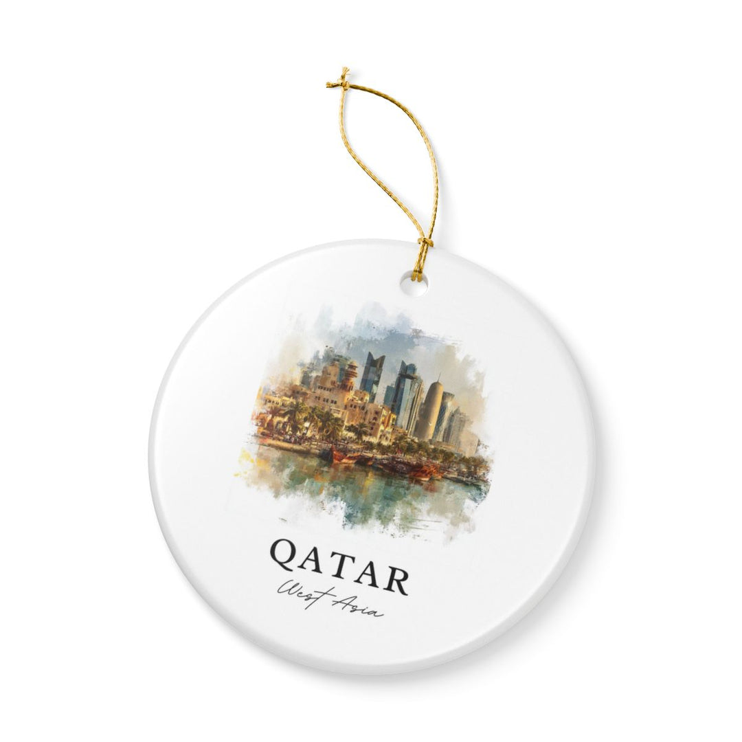 Qatar Ornament: Unique Qatar Souvenir, Qatar Xmas Decor, and Authentic Qatar Gift