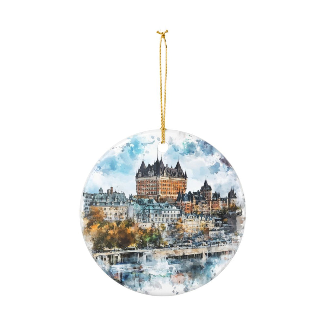Quebec City Canada Ornament: Unique Quebec City Souvenir, Quebec City Canada Xmas Decor, and Authentic Quebec City Gift