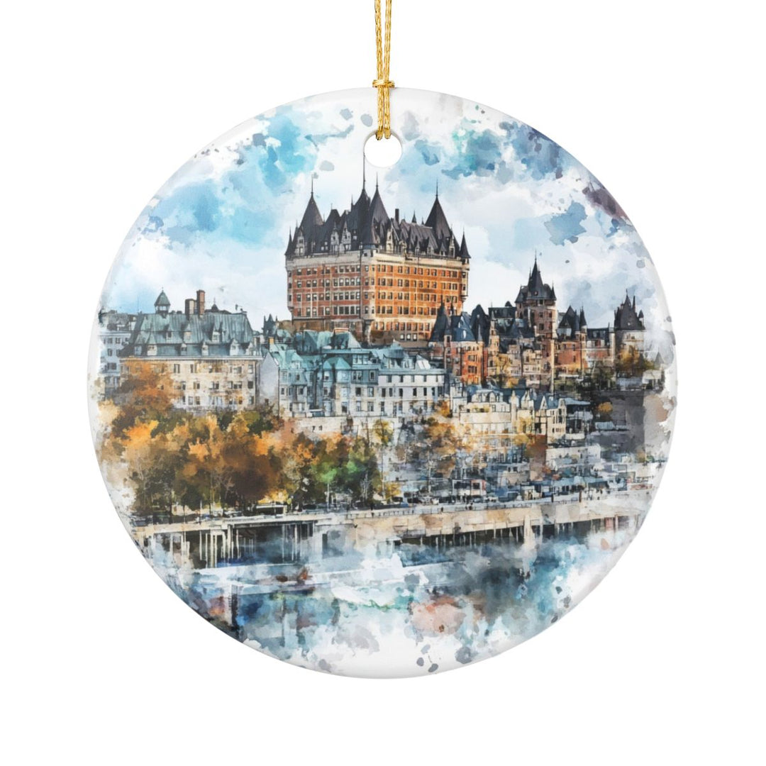 Quebec City Canada Ornament: Unique Quebec City Souvenir, Quebec City Canada Xmas Decor, and Authentic Quebec City Gift