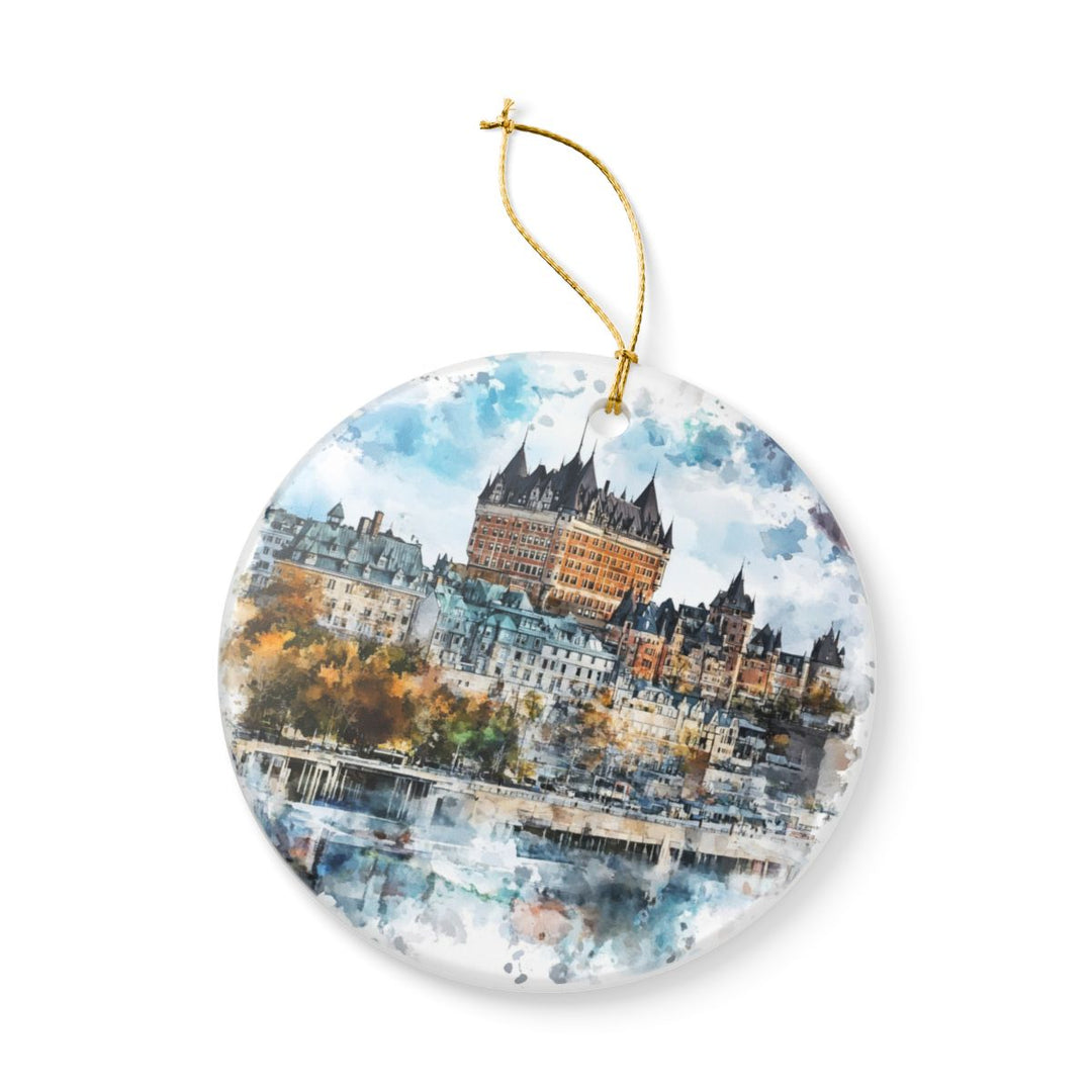 Quebec City Canada Ornament: Unique Quebec City Souvenir, Quebec City Canada Xmas Decor, and Authentic Quebec City Gift