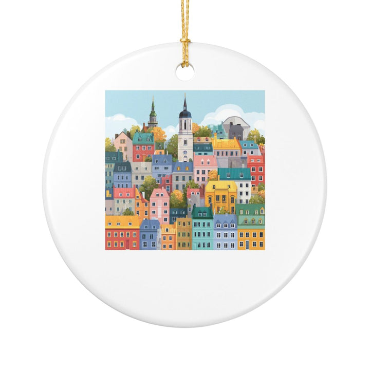 Quebec City Canada Ornament: Unique Quebec City Souvenir, Quebec City Canada Xmas Decor, and Authentic Quebec City Gift