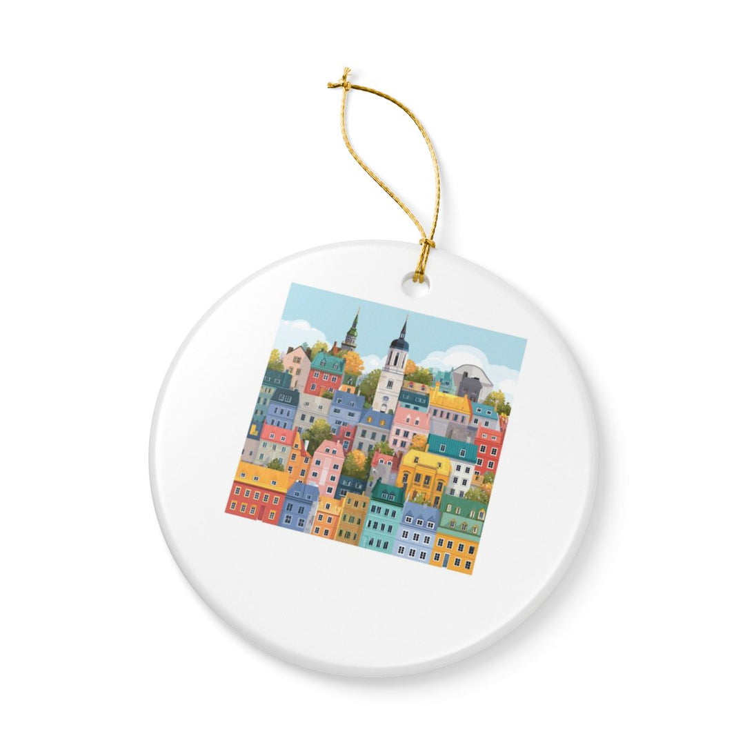 Quebec City Canada Ornament: Unique Quebec City Souvenir, Quebec City Canada Xmas Decor, and Authentic Quebec City Gift