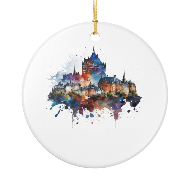 Quebec City Canada Ornament: Unique Quebec City Souvenir, Quebec City Canada Xmas Decor, and Authentic Quebec City Gift
