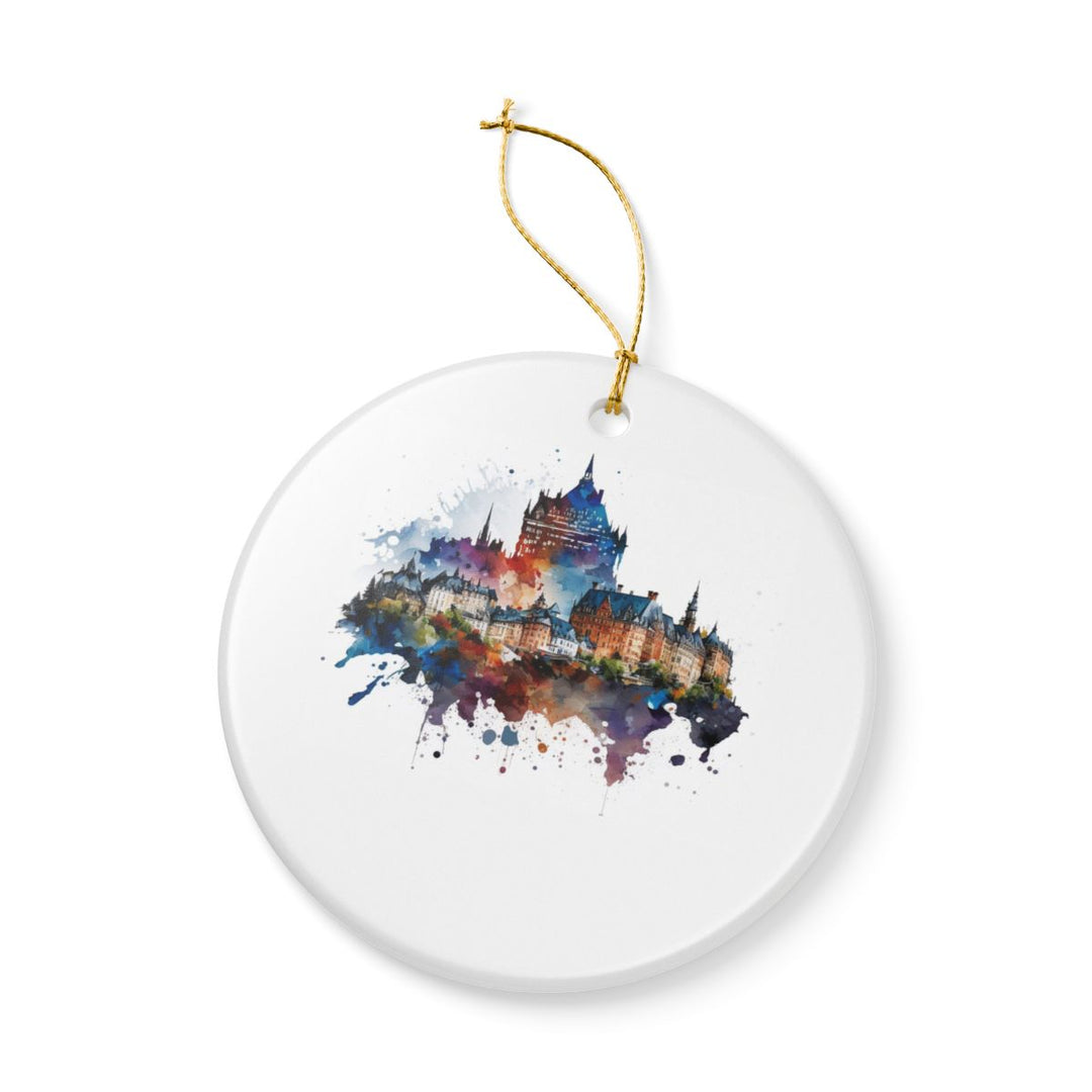 Quebec City Canada Ornament: Unique Quebec City Souvenir, Quebec City Canada Xmas Decor, and Authentic Quebec City Gift