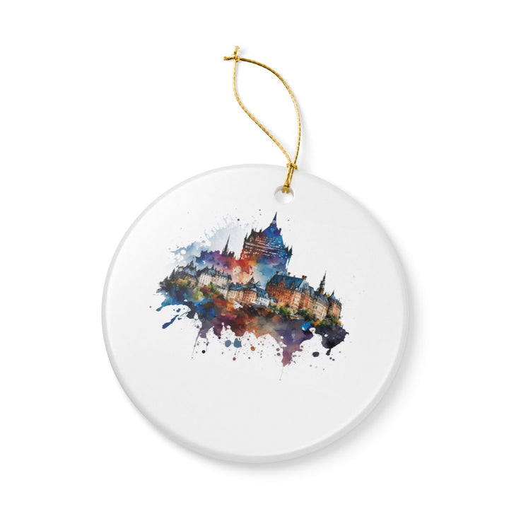 Quebec City Canada Ornament: Unique Quebec City Souvenir, Quebec City Canada Xmas Decor, and Authentic Quebec City Gift