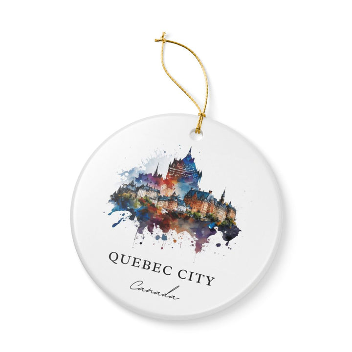 Quebec City Canada Ornament: Unique Quebec City Souvenir, Quebec City Canada Xmas Decor, and Authentic Quebec City Gift