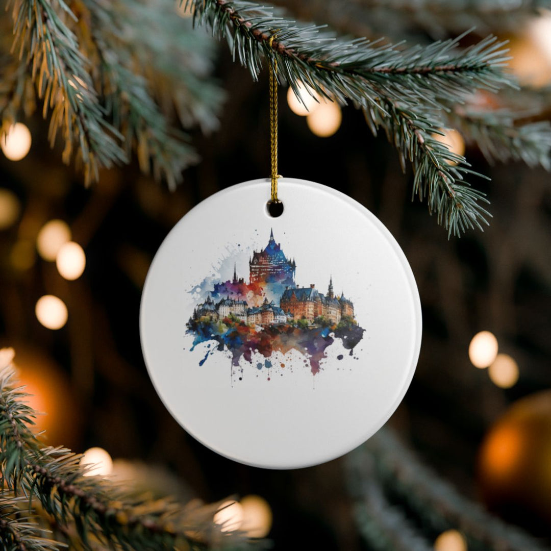 Quebec City Canada Ornament: Unique Quebec City Souvenir, Quebec City Canada Xmas Decor, and Authentic Quebec City Gift