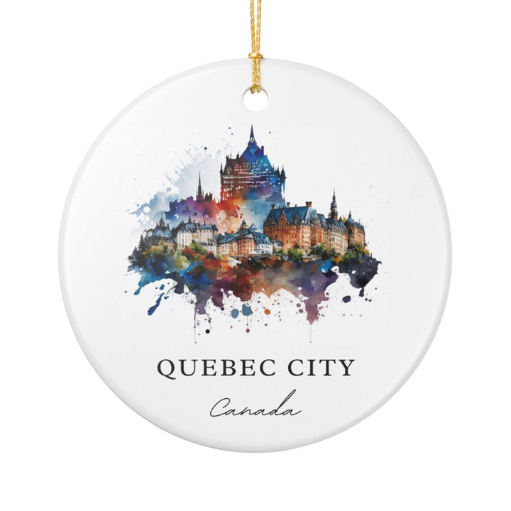 Quebec City Canada Ornament: Unique Quebec City Souvenir, Quebec City Canada Xmas Decor, and Authentic Quebec City Gift