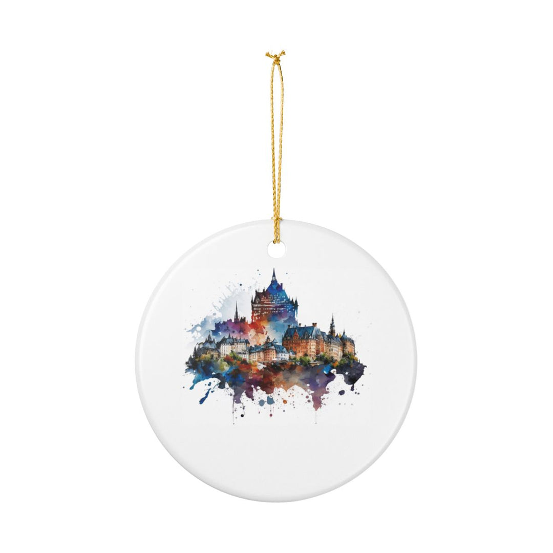 Quebec City Canada Ornament: Unique Quebec City Souvenir, Quebec City Canada Xmas Decor, and Authentic Quebec City Gift