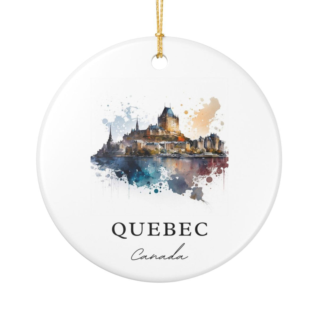 Quebec Canada Ornament: Unique Quebec Souvenir, Quebec Canada Xmas Decor, and Authentic Quebec Gift