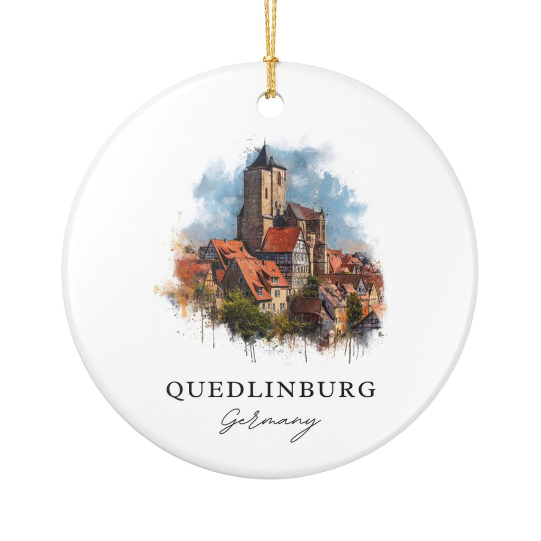 Quedlinburg Germany Ornament: Unique Quedlinburg Souvenir, Quedlinburg Germany Xmas Decor, and Authentic Quedlinburg Gift