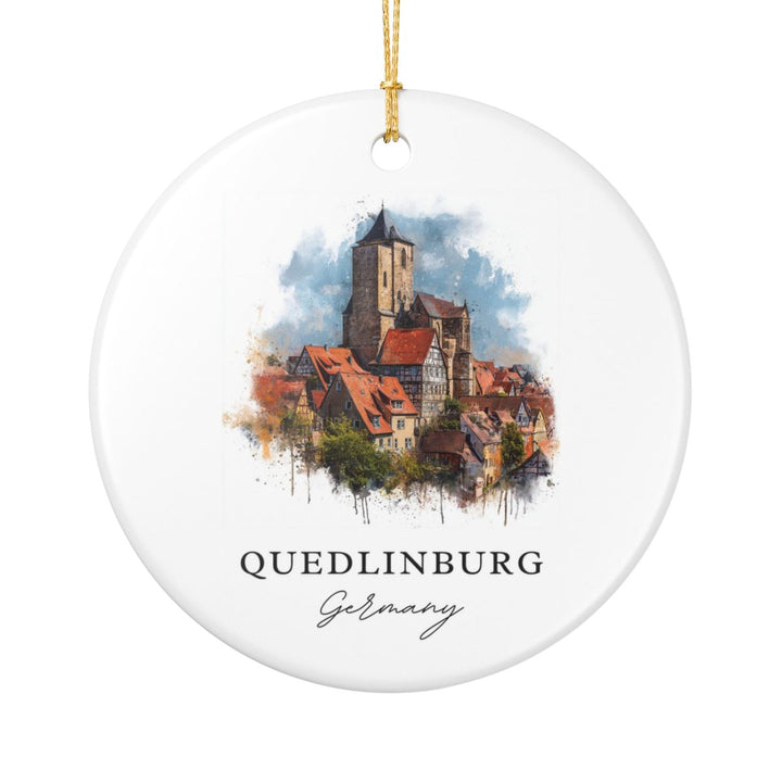 Quedlinburg Germany Ornament: Unique Quedlinburg Souvenir, Quedlinburg Germany Xmas Decor, and Authentic Quedlinburg Gift