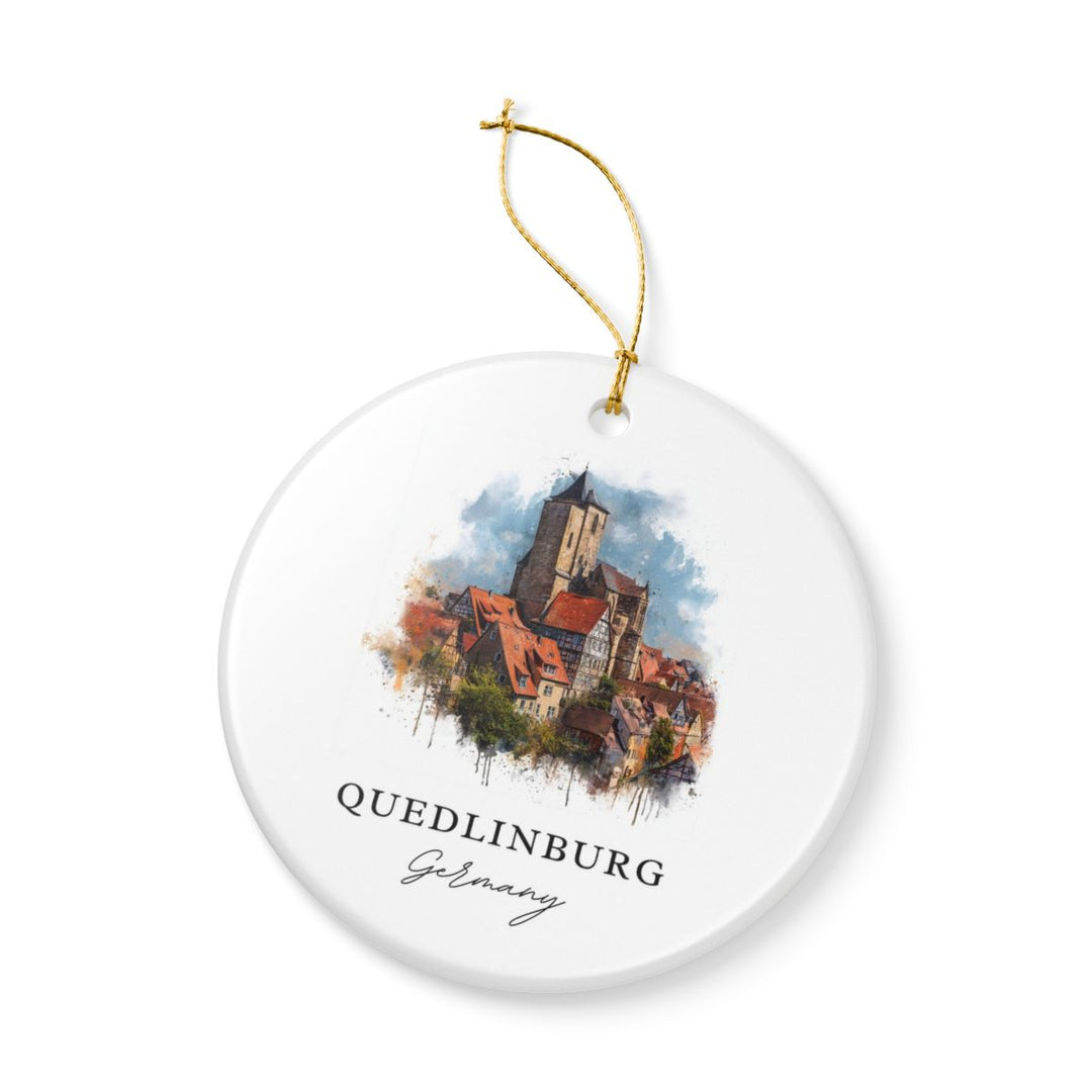 Quedlinburg Germany Ornament: Unique Quedlinburg Souvenir, Quedlinburg Germany Xmas Decor, and Authentic Quedlinburg Gift