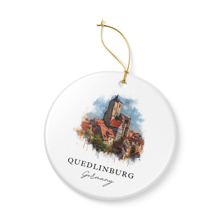 Quedlinburg Germany Ornament: Unique Quedlinburg Souvenir, Quedlinburg Germany Xmas Decor, and Authentic Quedlinburg Gift