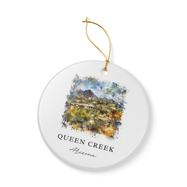 Queen Creek Arizona Ornament: Unique Queen Creek Arizona Souvenir, Queen Creek Arizona Xmas Decor, and Authentic Queen Creek Arizona Gift