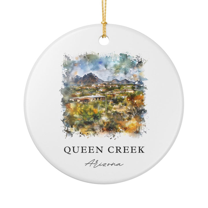 Queen Creek Arizona Ornament: Unique Queen Creek Arizona Souvenir, Queen Creek Arizona Xmas Decor, and Authentic Queen Creek Arizona Gift