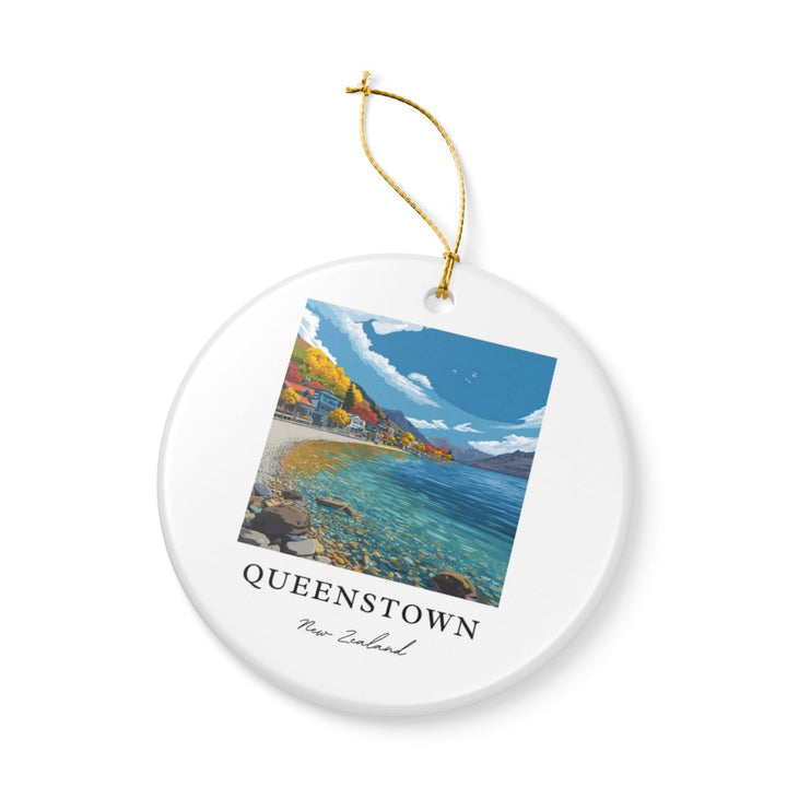 Queenstown New Zealand Ornament: Unique Queenstown Souvenir, Queenstown New Zealand Xmas Decor, and Authentic Queenstown Gift