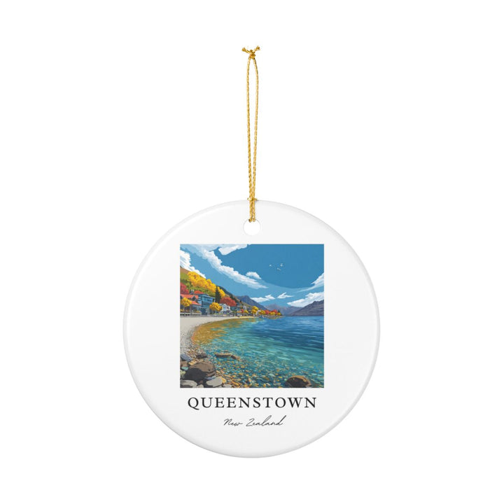 Queenstown New Zealand Ornament: Unique Queenstown Souvenir, Queenstown New Zealand Xmas Decor, and Authentic Queenstown Gift