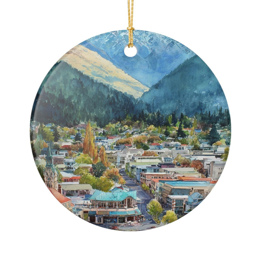 Queenstown New Zealand Ornament: Unique Queenstown Souvenir, Queenstown New Zealand Xmas Decor, and Authentic Queenstown Gift